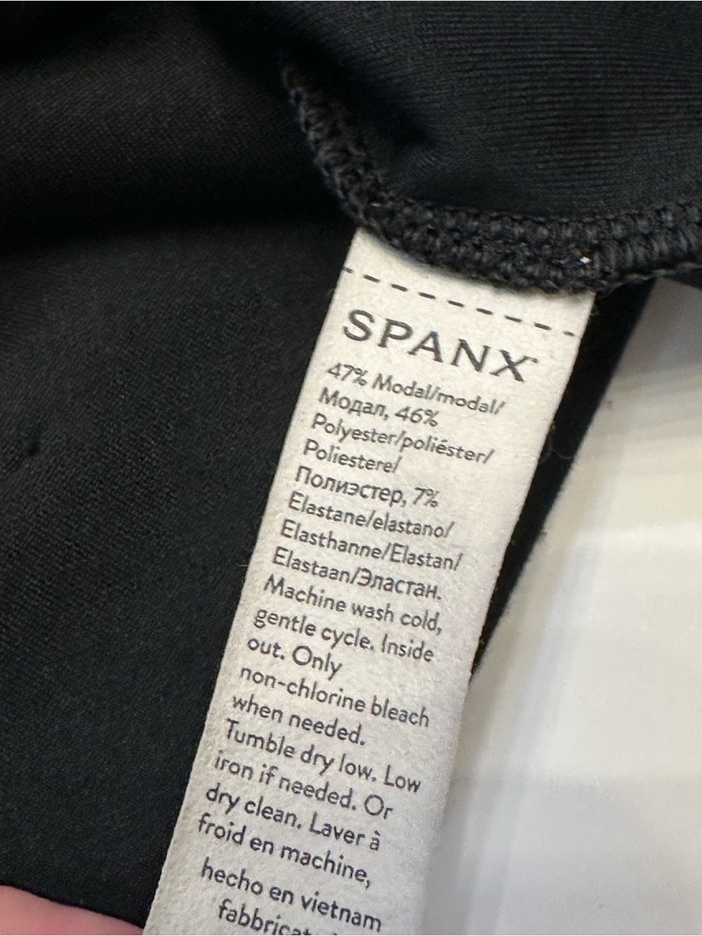 SPANX AirEssentials Black Oversized Pocket Tee Top XL Soft Luxe Lounge - Picture 4 of 9